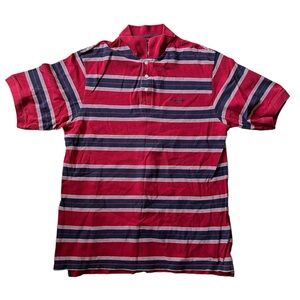 Vintage Sean John Polo Shirt Adult XL White Striped Short Sleeve Hip Hop y2K's